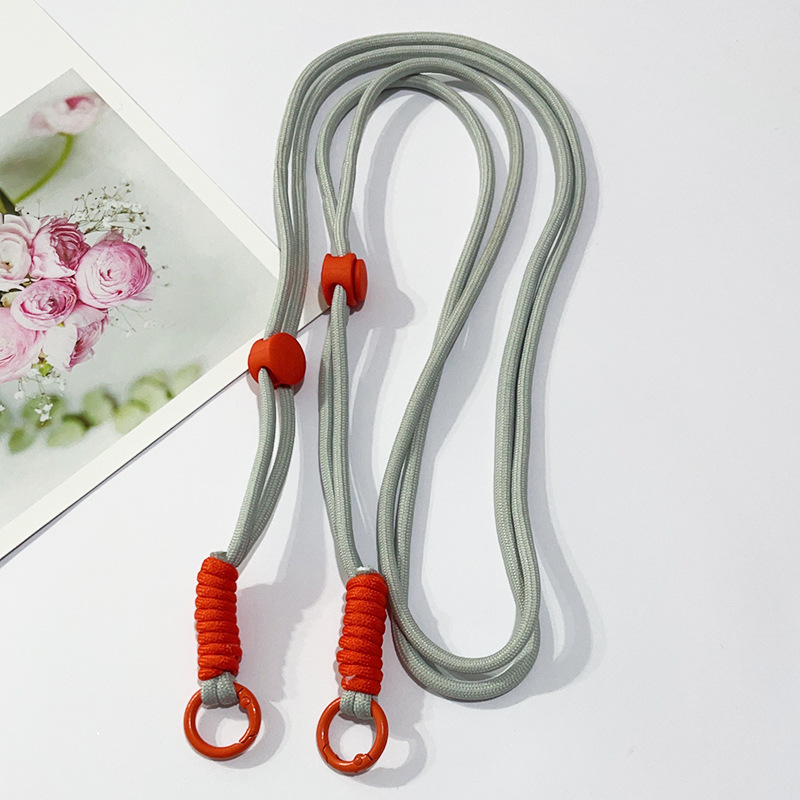 Cordón de teléfono móvil ajustable tejido anudado correa cuerda desmontable crossbody cuerda de teléfono móvil correa de teléfono móvil se puede llevar de vuelta