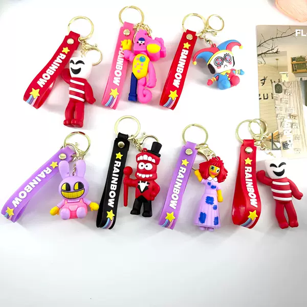 The Amazing Digital Circus Keychain Clown Doll Pendant