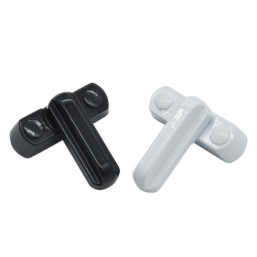 Lockset for wholesale, T-shaped plastic door and window lock with key handle, key-operated handle, anti-theft lock, window clip, anti-theft