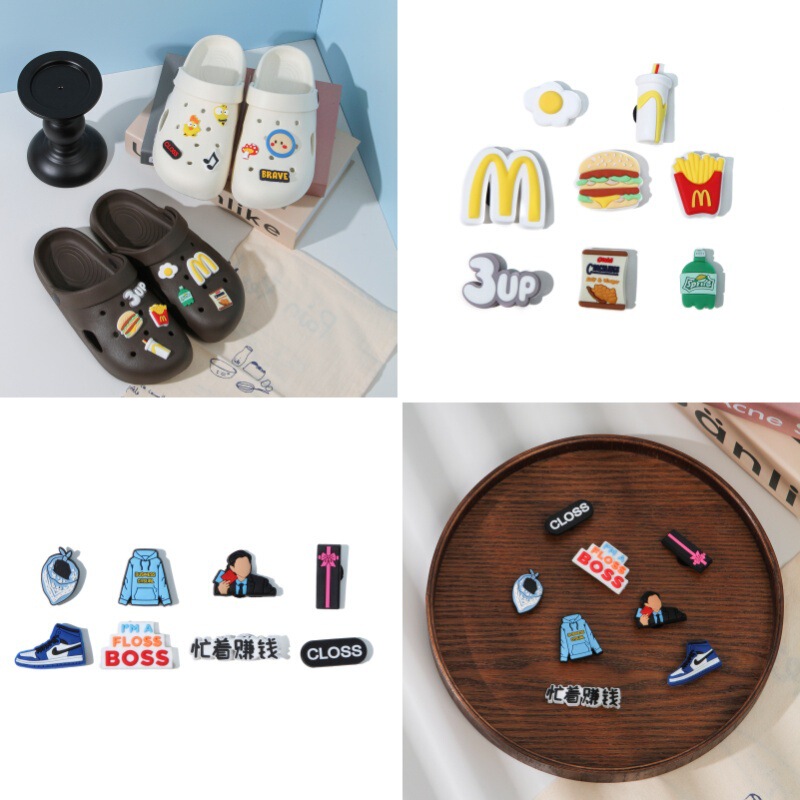 Fashion jewelry explosions DIY2025 years of shoe buckle spring new fun shoes flower selling lovers hole shoes decoration