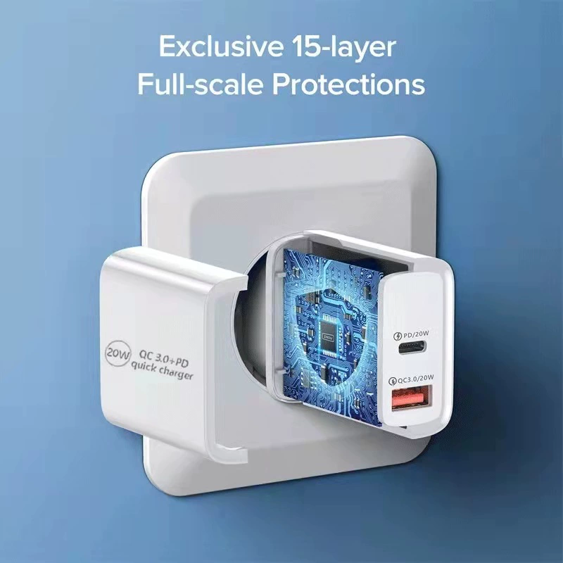 Совместимое с iPhone 13 зарядное устройство для телефона в поездку, 20W