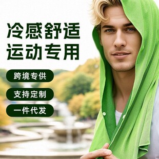 Longli Cooling Headscarf Cycling Sun Protection Cooling Sweat-Absorbent Sports Hooded Wear Quick-Drying Towel Cold Towel Summer Cool