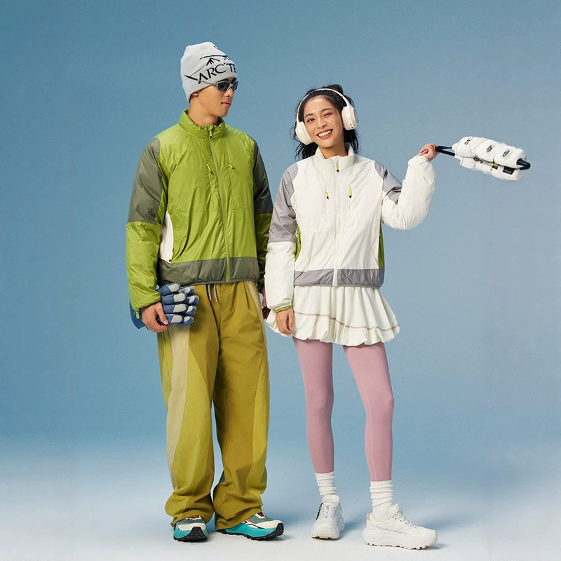 SHI water-resistant, color-blocked sports down jacket, unisex, for outdoor hiking, warm outerwear, suitable for commuting and mountaineering, model Y6280