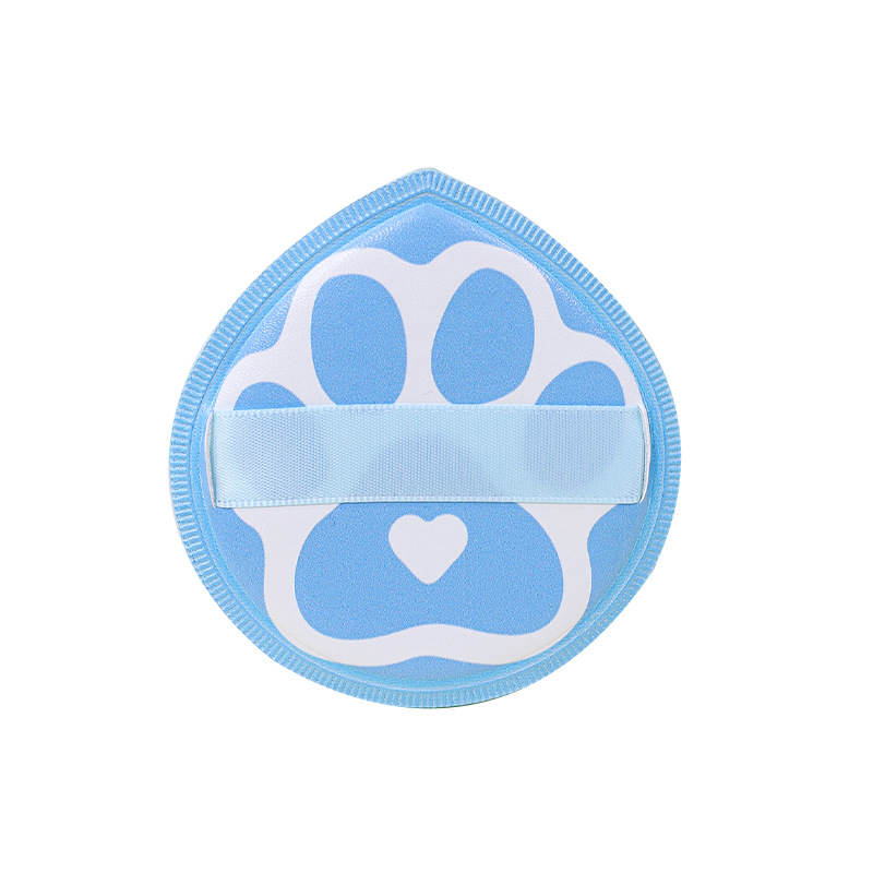 Patas de gato personalizadas de fábrica, soplo de algodón de azúcar, poliuretano grueso grande, pata de oso, esponja de maquillaje, cojín de aire se agranda cuando se expone al agua