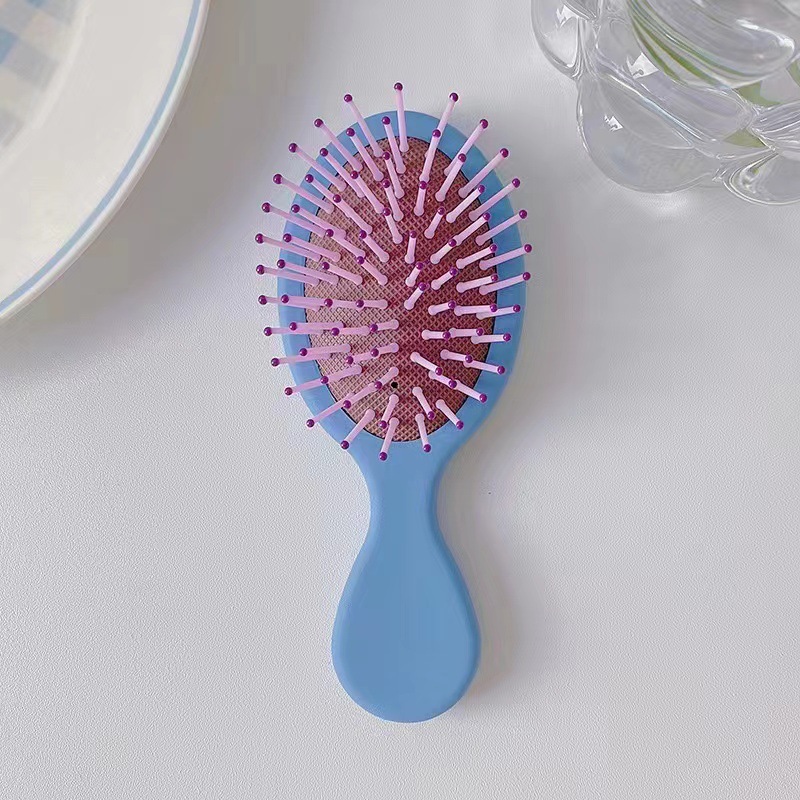 Peine con cojín de aire, mini horquilla portátil, compacto, no daña el cabello, masajeador, lindo, cepillo de pelo con airbag estilo ins. image 9