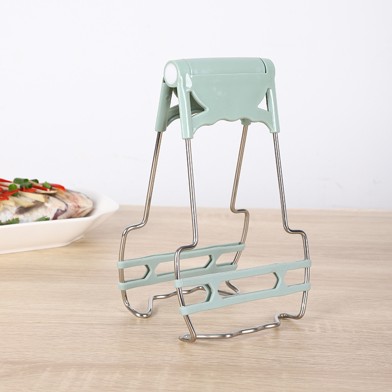 실리콘 화상 방지 클립 (모란디 그린)