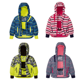 2024 Winter Kidsren's Ski Clothing Tops Windproof, Waterproof and Velvet Warm Outdoor Jackets for Boys and Girls, Cotton Jackets