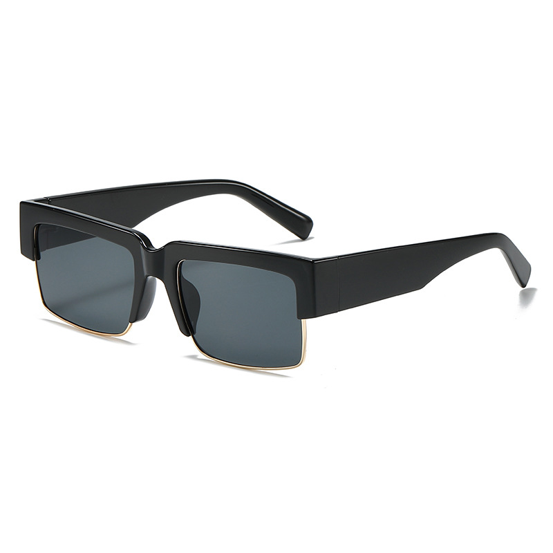 Grenzüberschreitender Bestseller: Personalisierte quadratische Sonnenbrille im neuen europäischen und amerikanischen Metal-Unisex-Streetstyle_voghion.com