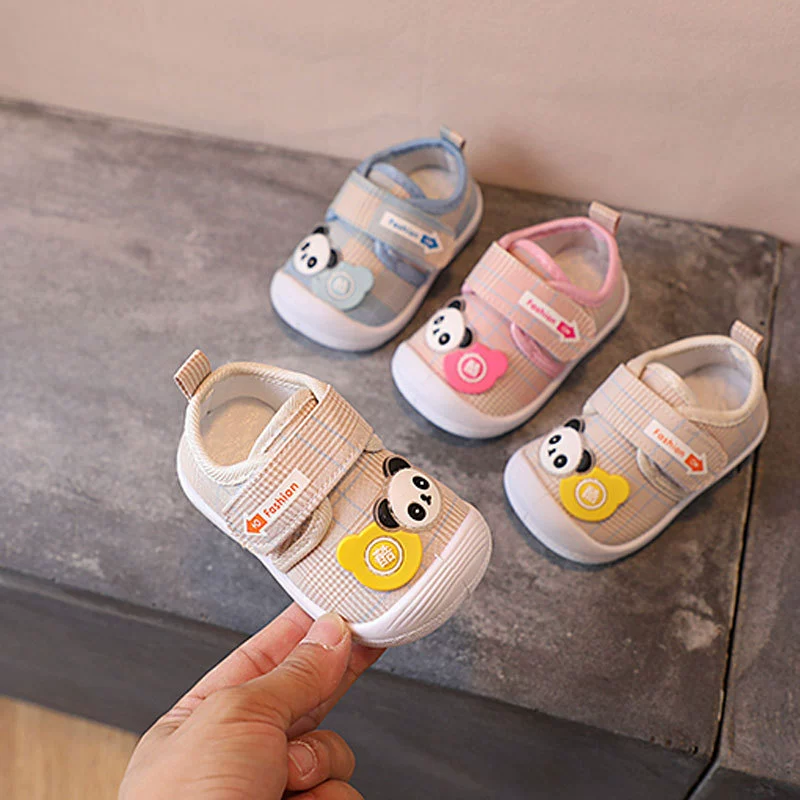 Цельная доставка 2022 Весна и осень Новый сезон детская обувь для малышей с мультяшным рисунком Однослойная обувь для мальчиков и девочек Тканевая обувь