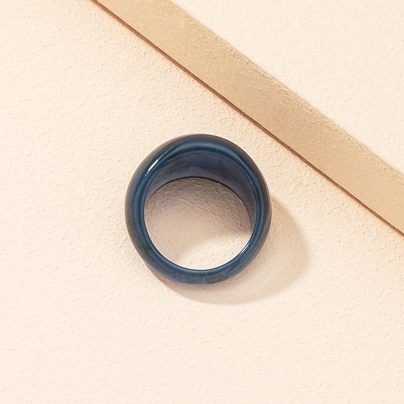 Korean fashion drop-shaped acrylic ring