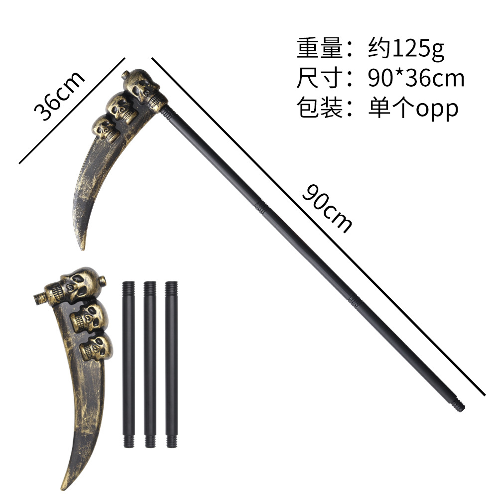 Halloween juguetes demonios tridentes hachas accesorios de escenario Lincoln bastones armas simuladoras armas muertes hoce