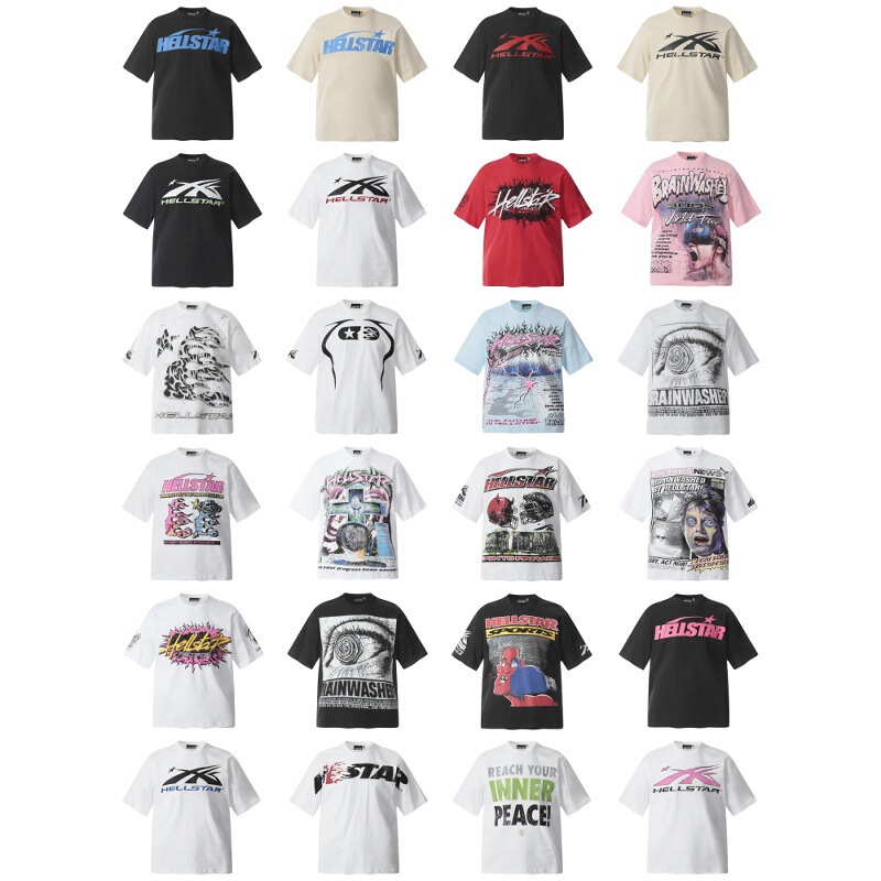 Amiri American Hellst Short-Sleeved T-Shirt Men's Ins High Street T-Shirt Bottoming Shirt for Women Amiri American Hellst Short-Sleeved T-Shirt Men's Ins High Street T-Shirt Bottoming Shirt for Women