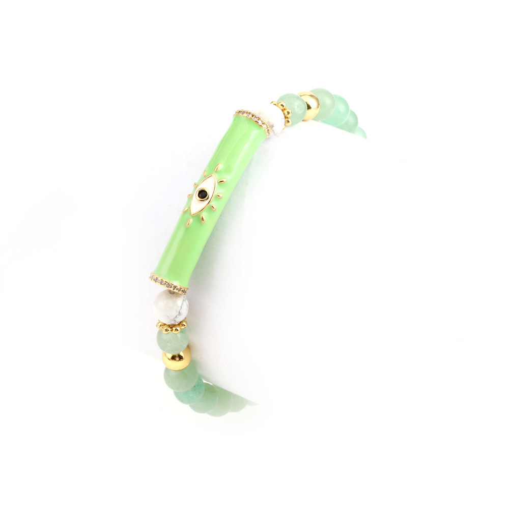 Fashion Eye Copper Enamel Bracelets 1 Piece