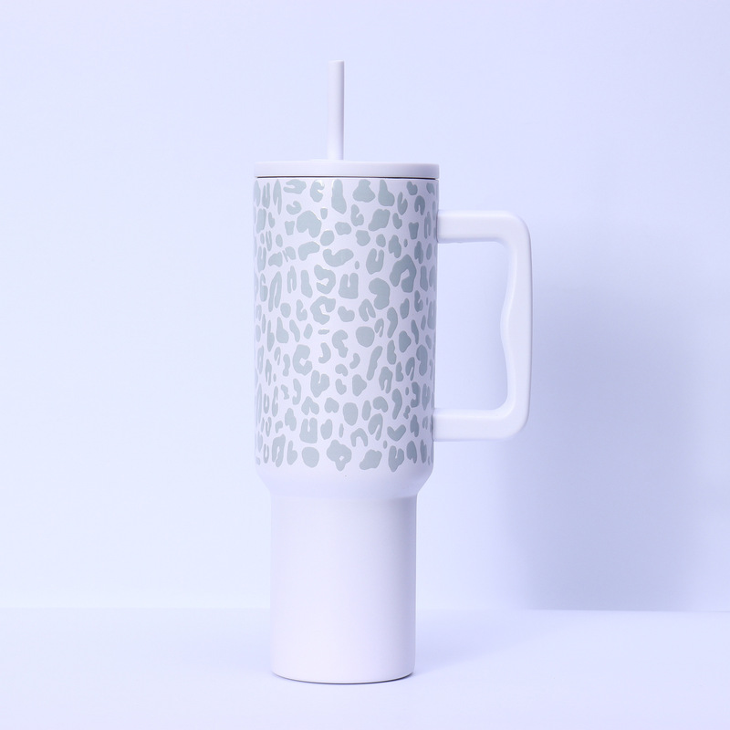 Meoky 40oz 1182ml ハンドル タンブラー ステイン スチール 断熱 V|undefined