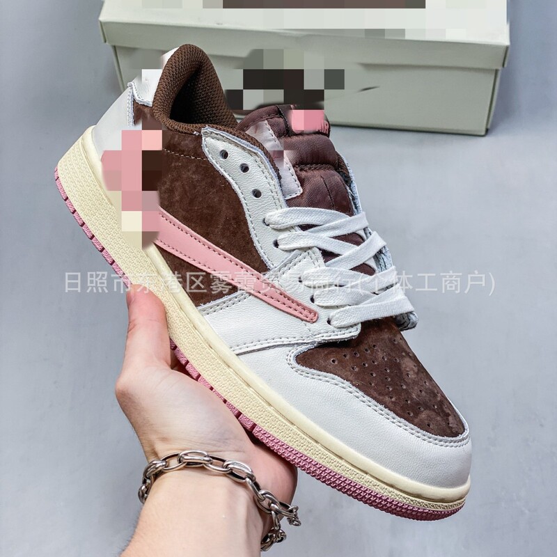 Putian Pure Original AJ1 Inverted Travis Scott x Air Low-cut Cultural Basketball Shoes
