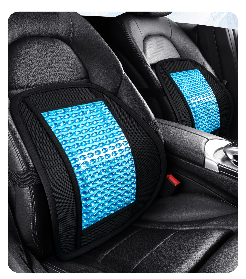 Cross-Border Honeycomb Gel Car Lumbar Support Ice Silk Cooling Pad Home Office Lumbar Pillow Cushion Car Lumbar Support Gel Ice Pad