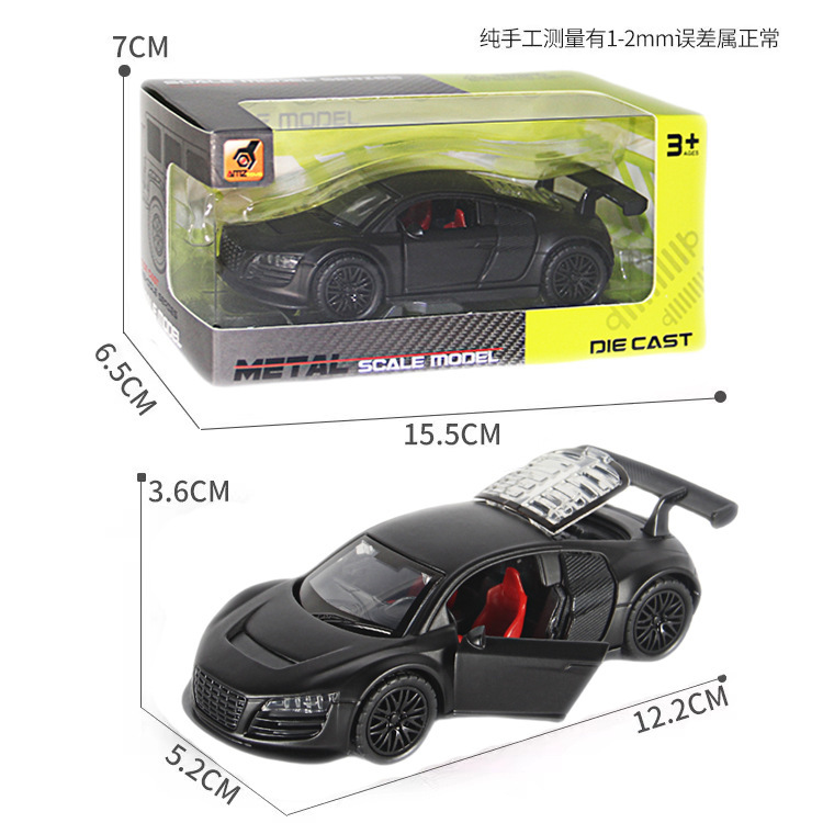 Hot 1: 36f modelo de aleación de simulación de tres puertas de auto deportivo de inercia de coche de juguete para niños cool