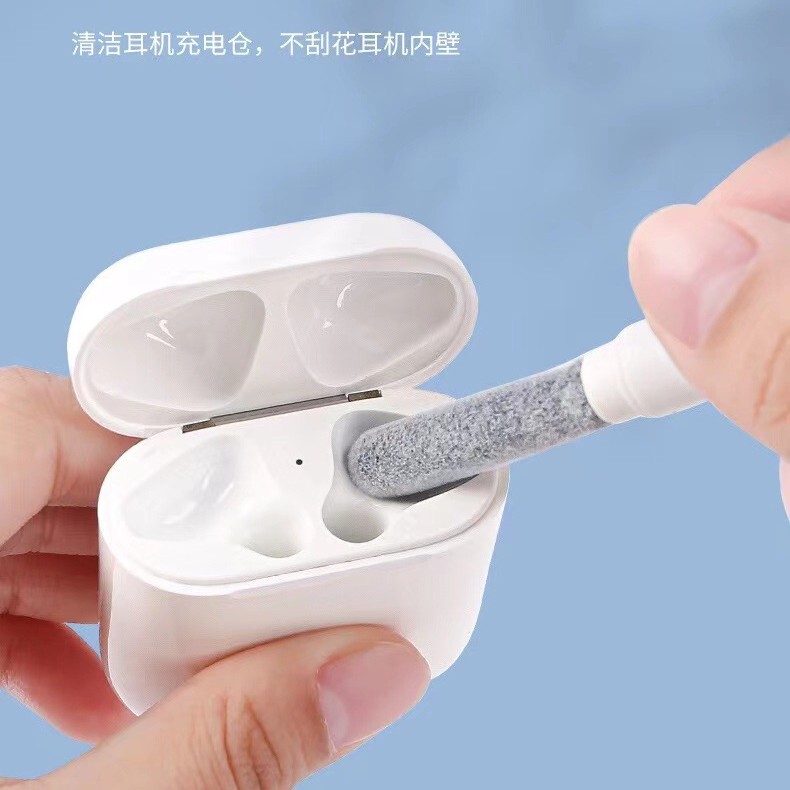 爆款跨境多功能便携蓝牙耳机清洁笔三合一蓝牙耳塞手机电脑清洁刷|undefined