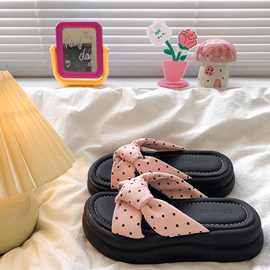 厚底高级感拖鞋女夏季外穿2025新款配裙子凉鞋仙女风时尚一字凉拖