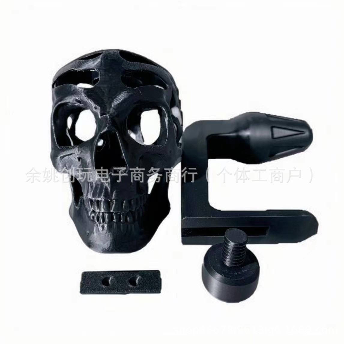 Transfronterizo nueva estación independiente 3D Skull Helmet Display Package