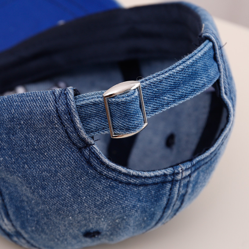 Sombreros infantiles de moda lavados primavera y verano bordados para niños y niñas tendencia coreana versátil sombrero de béisbol nuevo sombrero