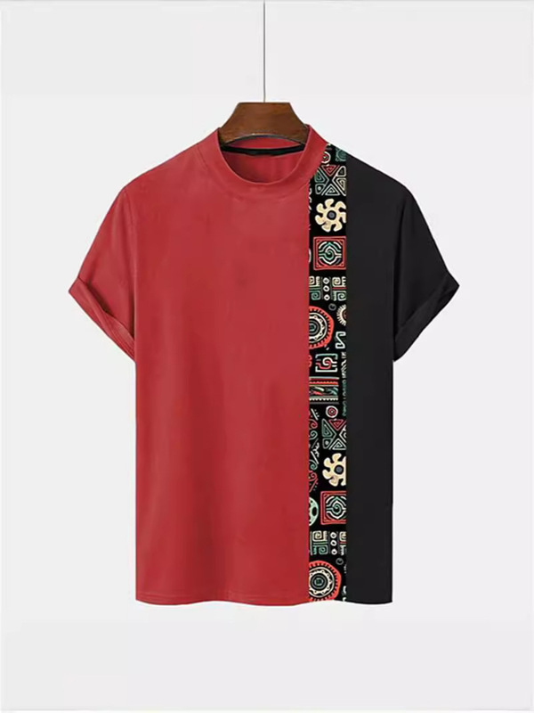 European anD American New Style Unisex Retro StripesD 3D PrinteD T-shirt Spring anD Summer Short-sleeveD Tops Aliexpress Hot Sale