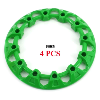 Hub hub decorative side cover four-wheel - 8-inch-green-4