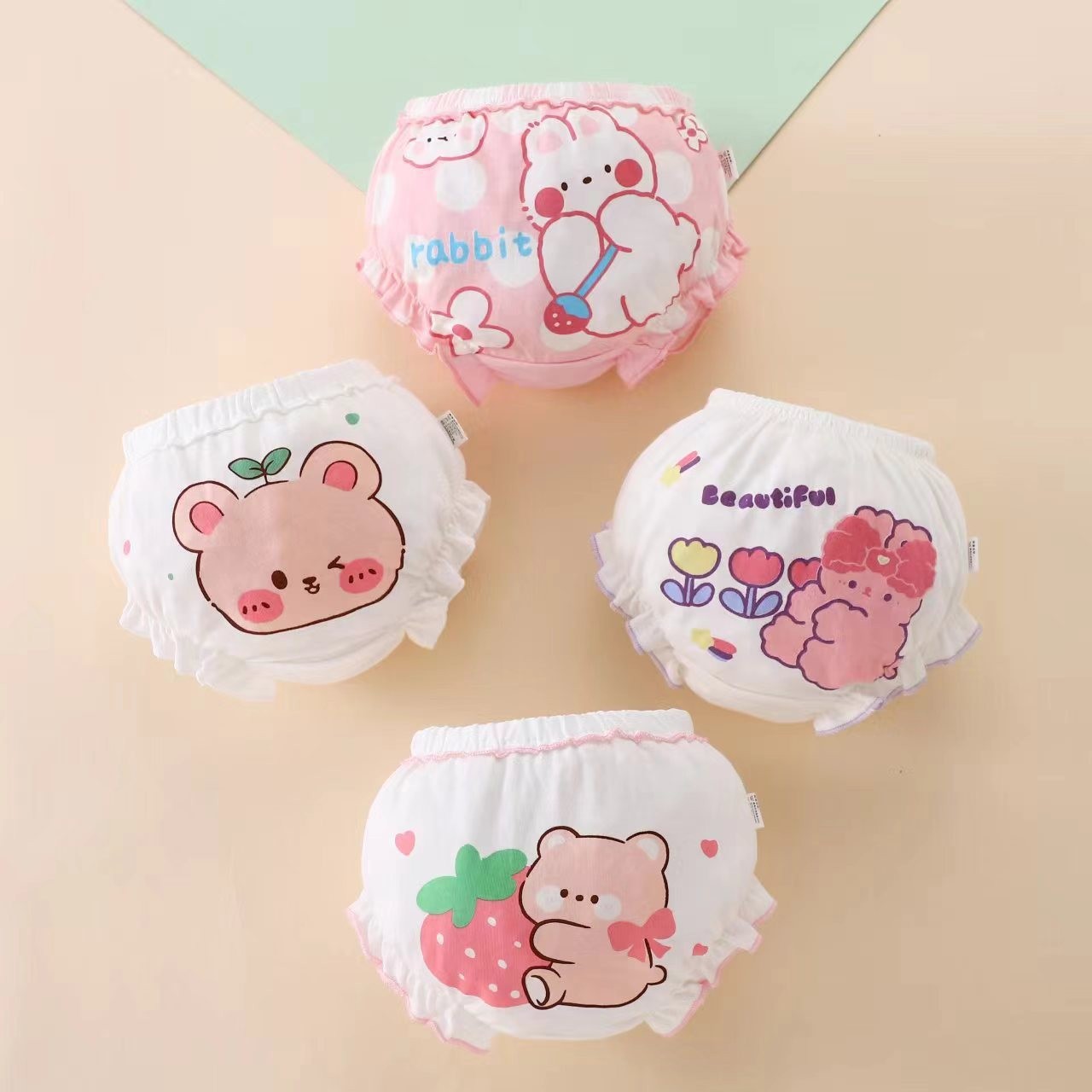 Baby Underwear New Type a Pure Cotton Waterproof Non-Clamping Pp Kidsren's Washable Breathable Comfortable Bread Pants Urine Barrier