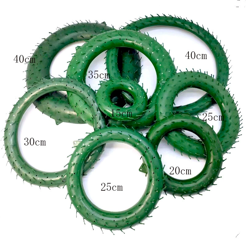 Christmas wreath diy decoration plastic wreath bottom ring 15cm20cm25cm30cm35cm wreath simulation wreath