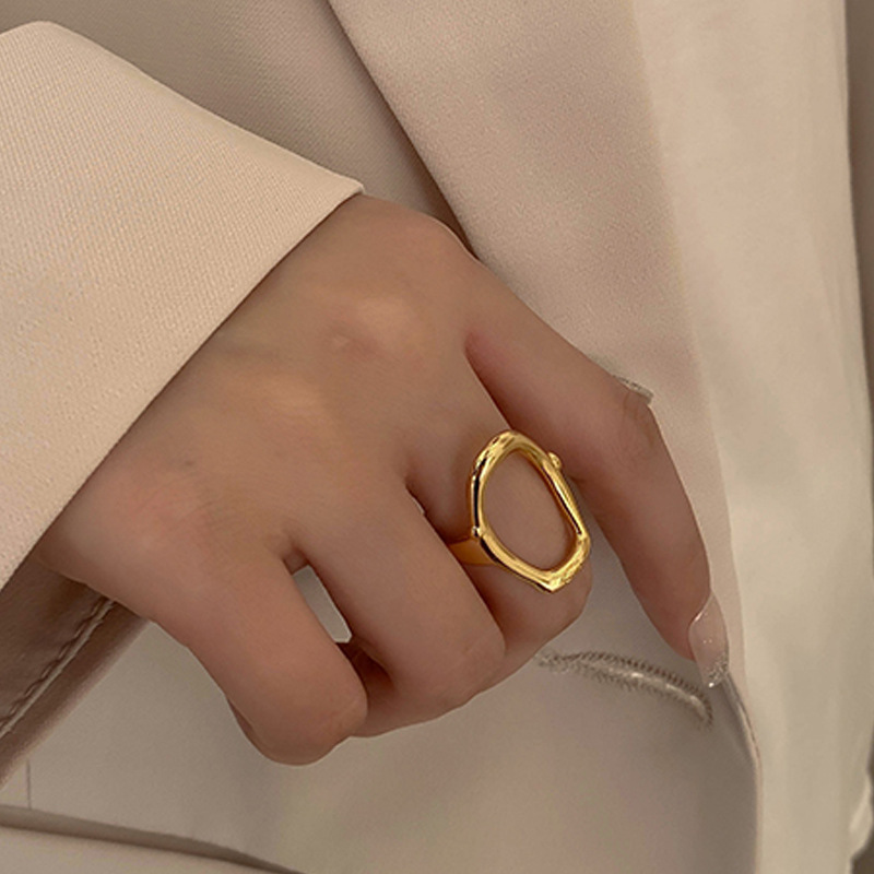 Korean style college style fashion hollow open ring wholesalepicture4