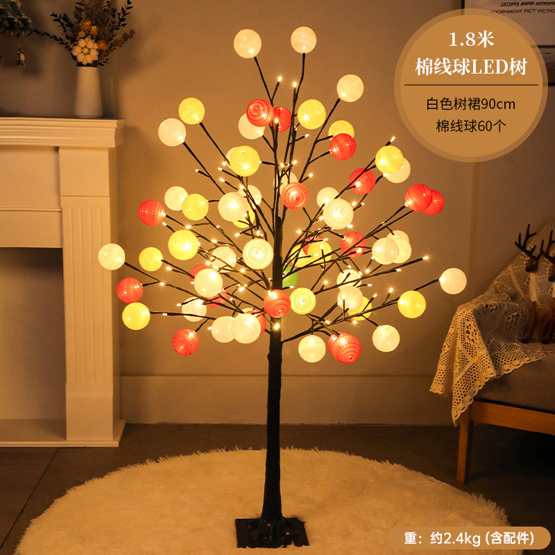 Navidad escritorio decoración del árbol de Navidad al por mayor llevó traje luminoso hogar grande DIY paquete de material