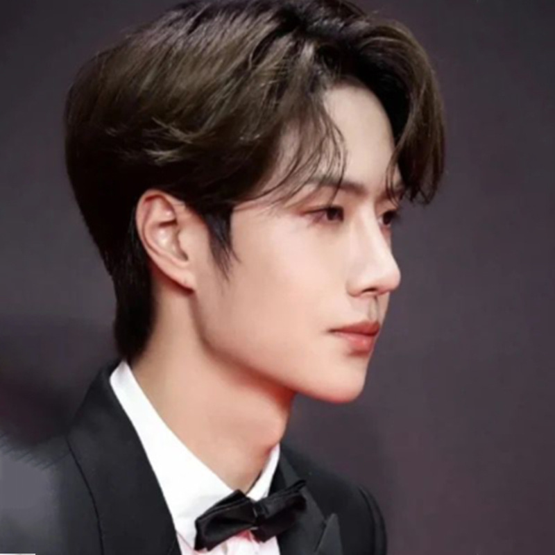 차가운 다크 브라운 머리 그물