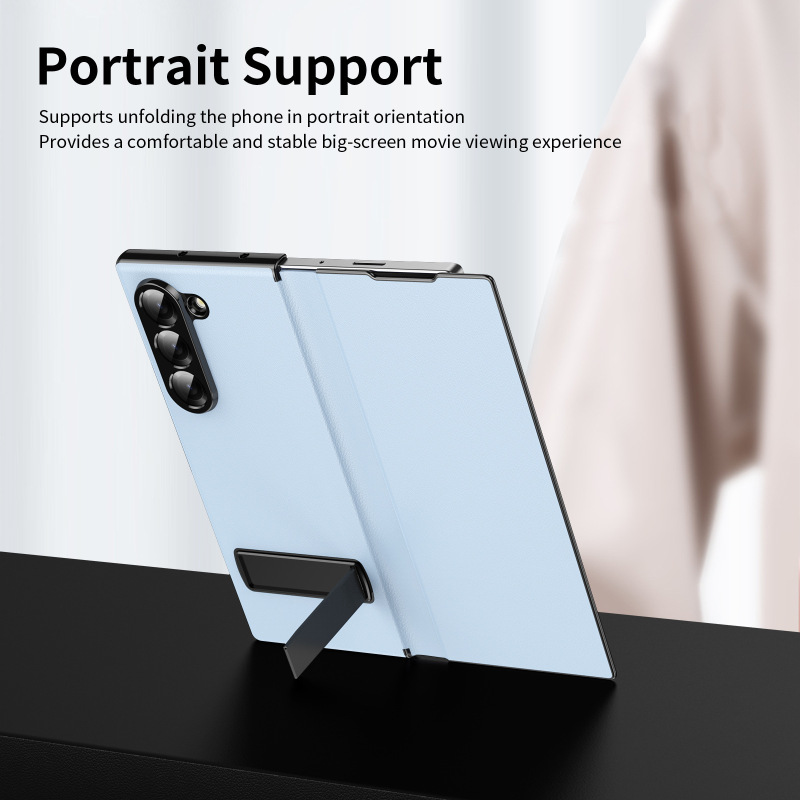 サムスン Z Fold7 携帯電話ケース フリップ レザー ケース ホルダー Fold6/5/4/3 落下防止保護カバーのクロスボーダー適用|undefined