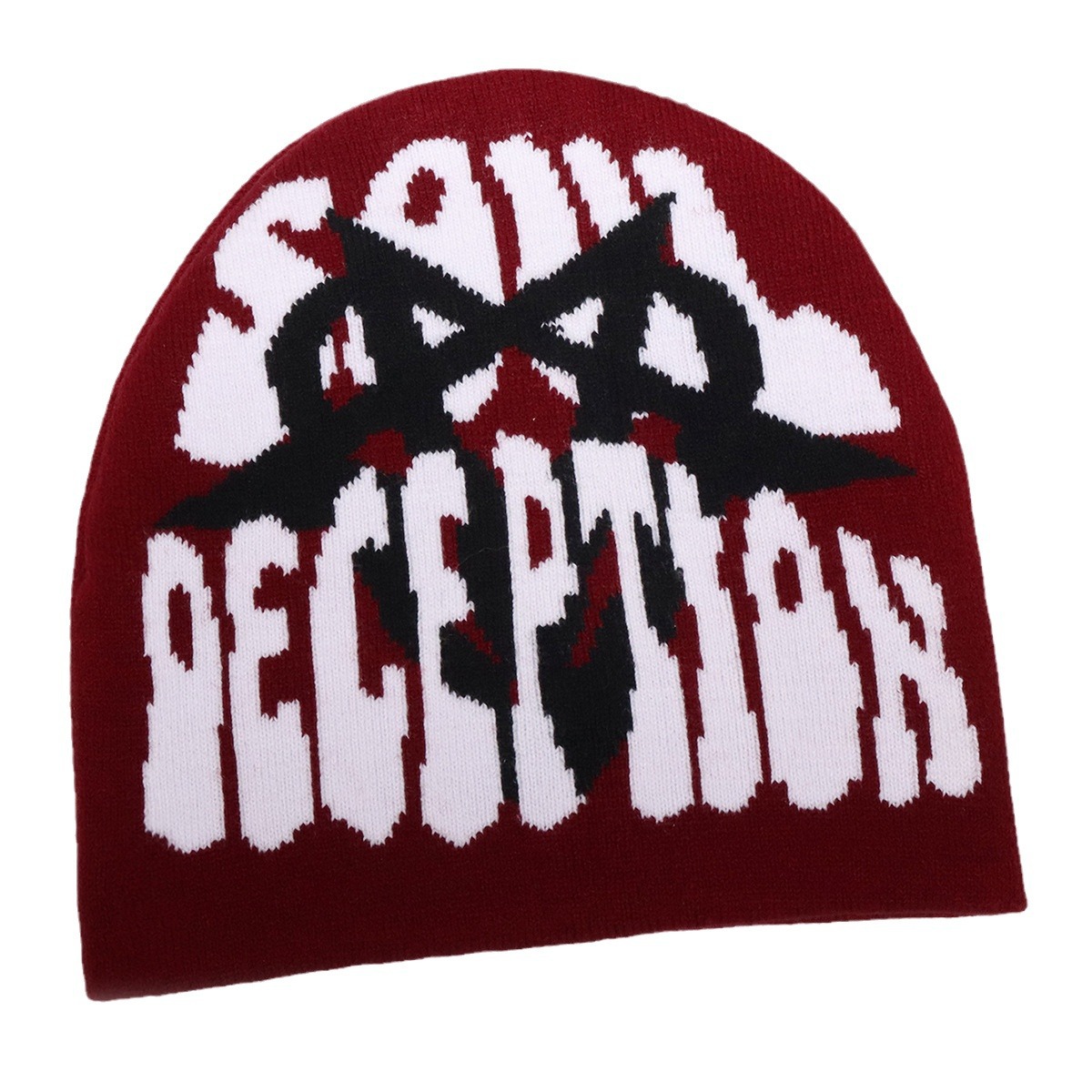 Unisex Personality trend Heart Star single-sided knitted hat outdoor cycling sports warm and cold_voghion.com