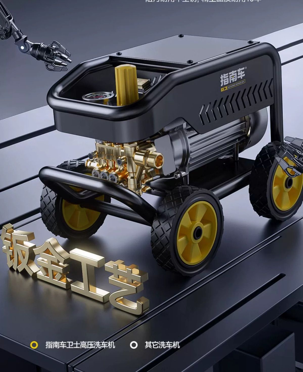 Guide Car High-Pressure Water Pump for Home Use 220V High-Power Car Wash Gun Powerful Car Washer
