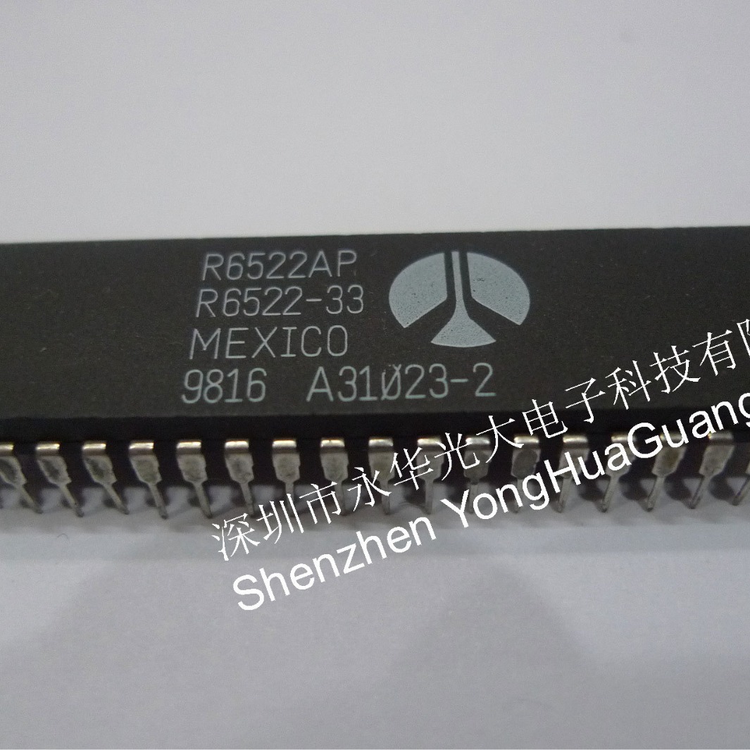 R6522AP  集成电路IC芯片电子元器件集成块直插DIP40