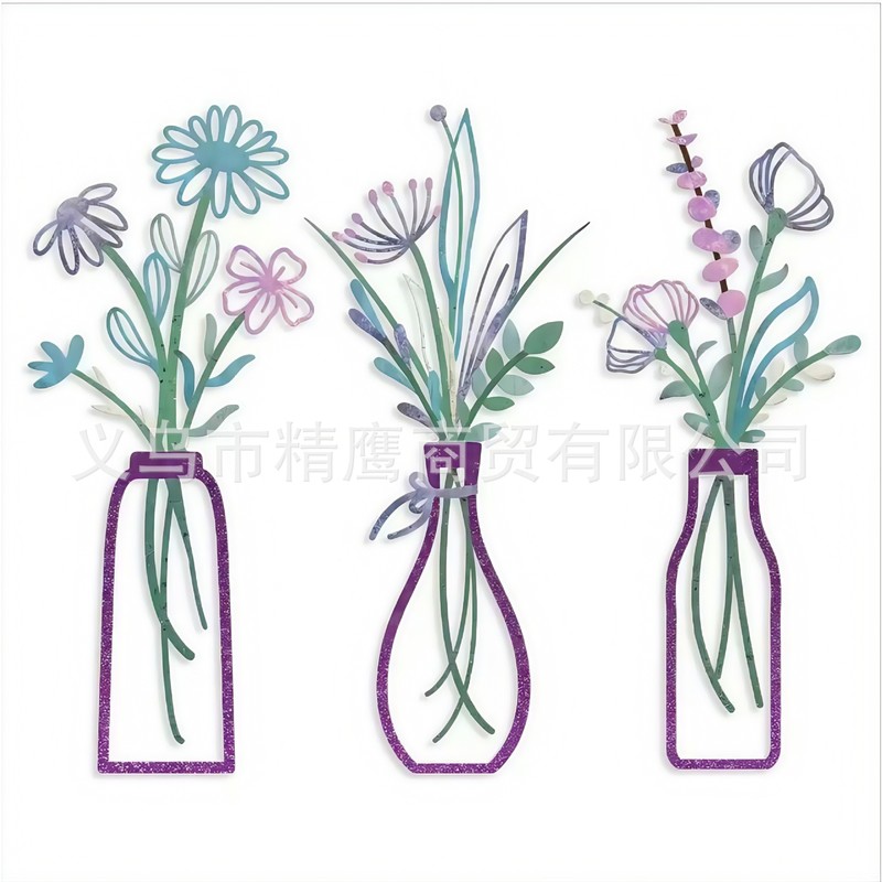 跨境金属花卉墙壁艺术背景画铁艺装饰墙壁装饰客厅卧室居家装饰画|undefined