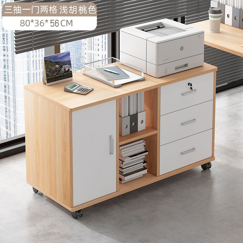 gabinete de archivos de piso de oficina con bloqueo gabinete de archivos armario de almacenamiento impresora armario cajón debajo de la mesa armario pequeño móvil