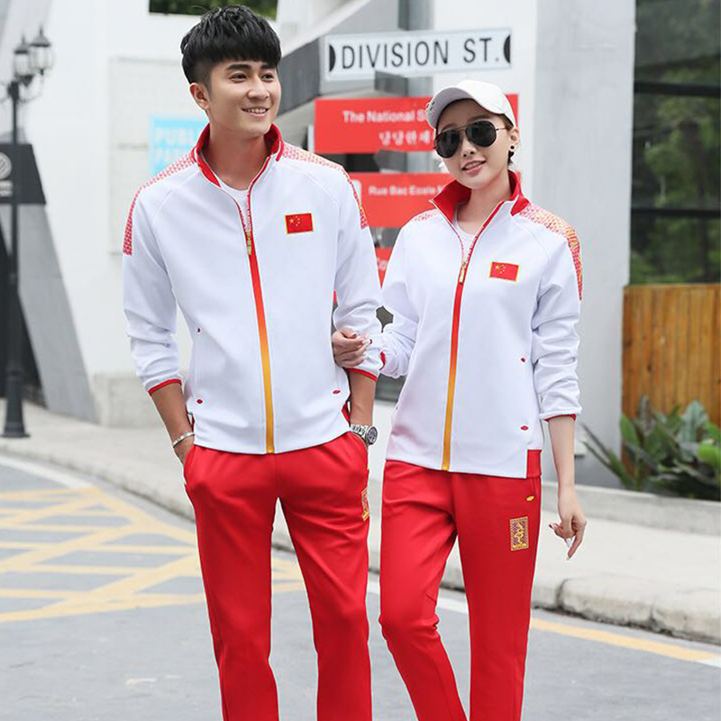 National Team Sports Suits for Men and Women 2022 Spring and Autum Sports Athletes Competition Award Ceremony Uniforms Family Group