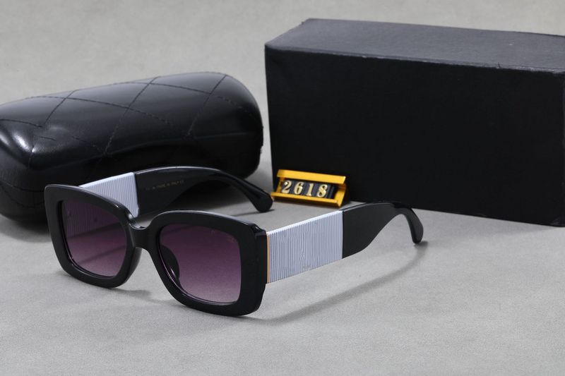 时尚小香家欧美潮墨镜男女同款太阳镜矩形复古造型sunglasses|undefined