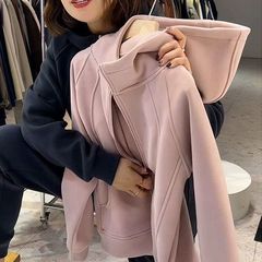 欧货洋气减龄卫衣外套女秋冬2025今年流行加绒加厚小个子上衣