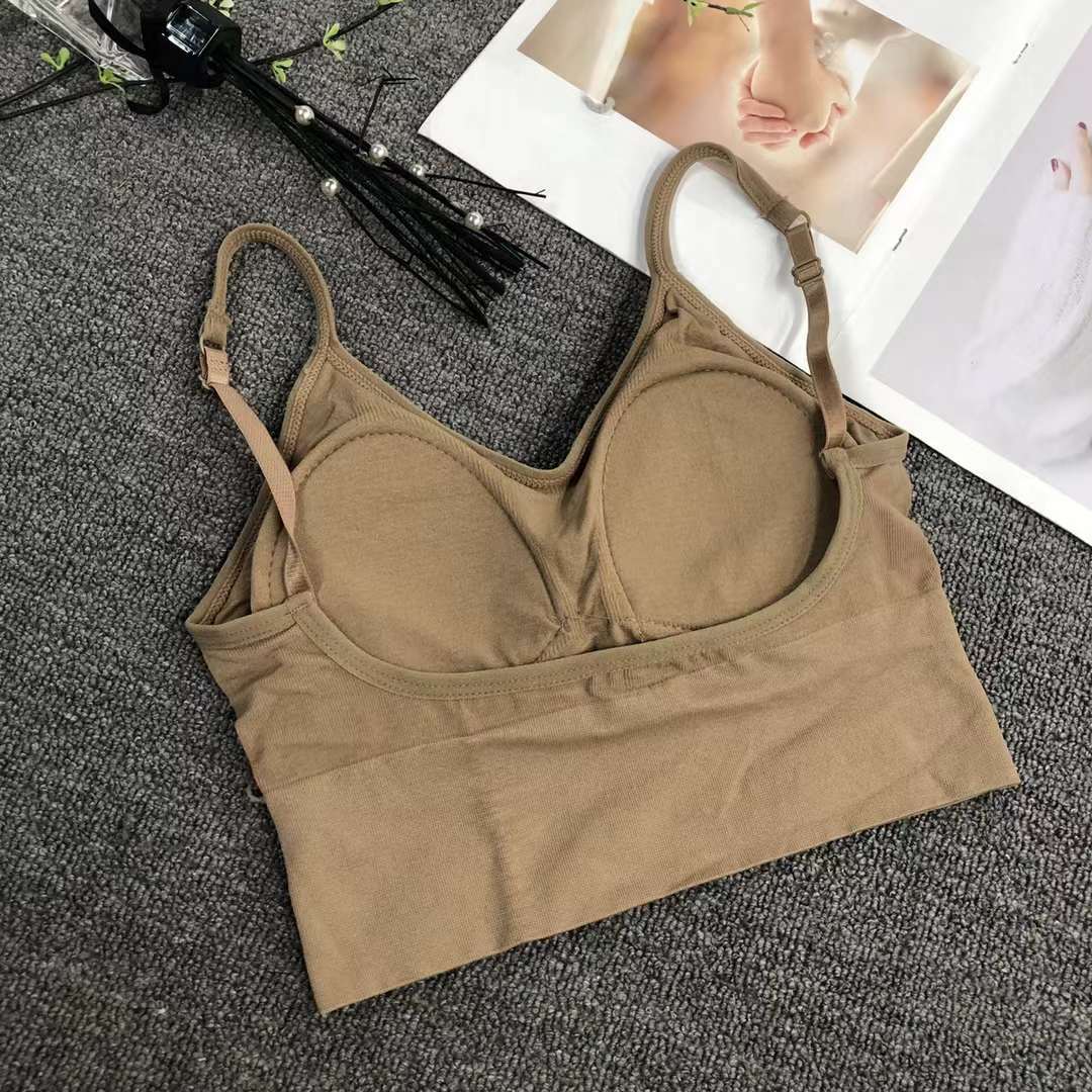 Nueva inconsútil alto elástico belleza de alta calidad las mujeres chaleco inalámbrico yoga sujetador ropa interior deportiva al por mayor