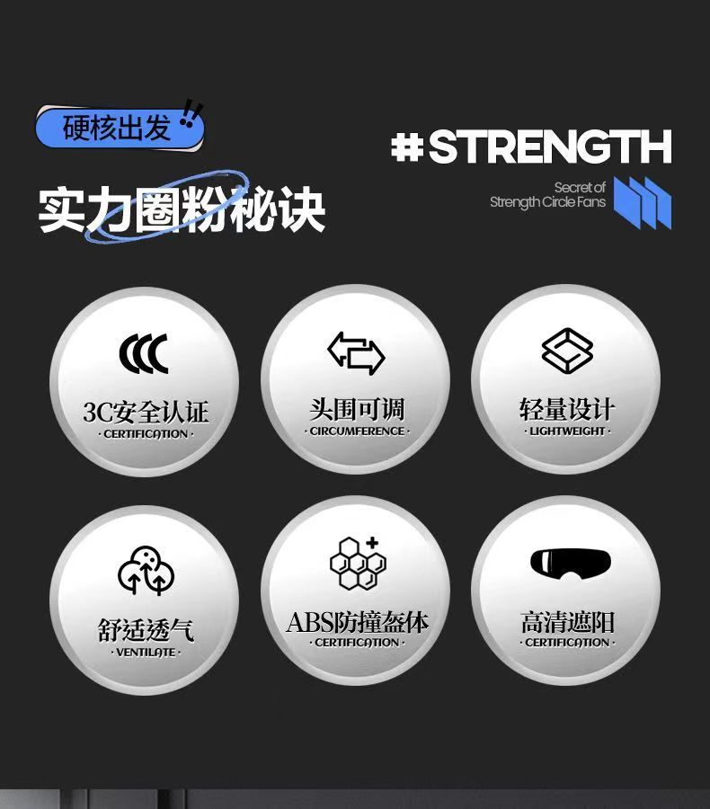 3C Certified Motorcycle Helmet Sunscreen