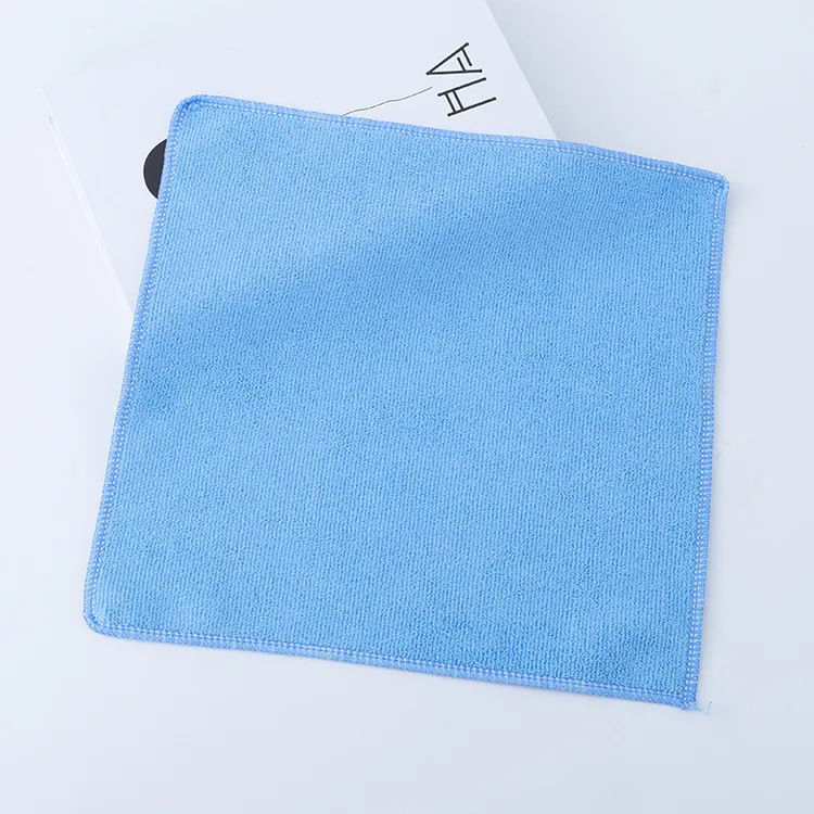 Mayorista tela de limpieza de urdimbre absorción de agua pulido tela de lavado de automóviles microfibra limpia toallas de cocina tamaño fijo color