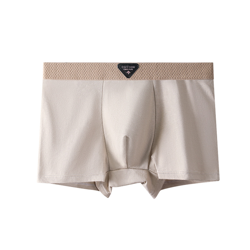 Combed Cotton Men's Pure Cotton Underwear Trendyy Boxer Shorts 7A Antibacterial Crotch Wheat Ear Waist Boxer Briefs Pure Cotton Breathable 5