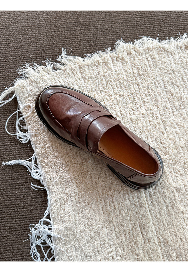 Mocassini donna old money stile in pelle con interno caldo_voghion.com
