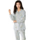 2025 cotton antibacterial monthly clothing spring and autumn 3 months after childbirth breast-feeding home clothing sweat-absorbing pregnant women's pajamas 4