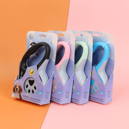 Amazon cross-border automatic retractable rope dog automatic traction rope small and medium-sized dog chain portable dog leash 5