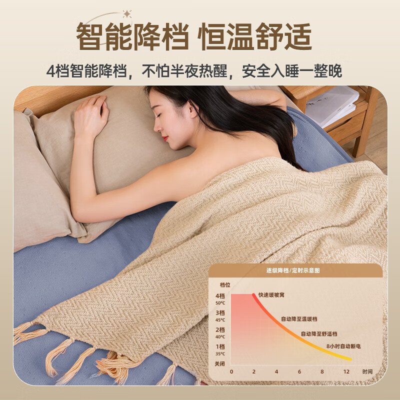 オックス電気毛布一人二人ダブル制御電気布団加熱毛布発熱体温調加熱プレゼントプレゼント|undefined