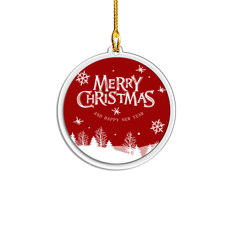 Christmas Pendant Acrylic Decoration Creative Pendant Red Festive Christmas Atmosphere Pendant Keychain Christmas Pendant Acrylic Decoration Creative Pendant Red Festive Christmas Atmosphere Pendant Keychain
